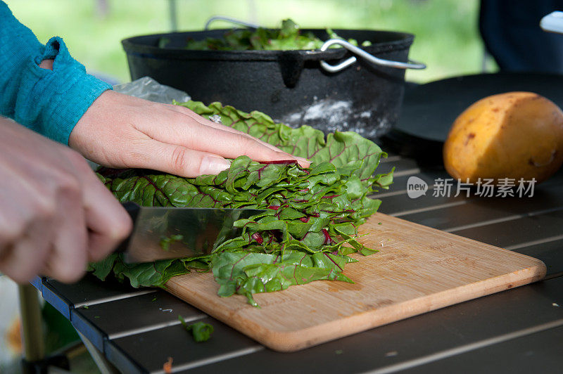 切瑞士甜菜