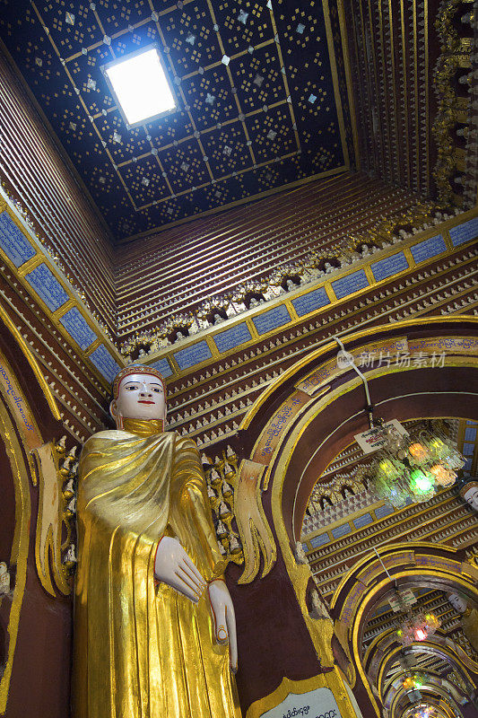 丹宝塔佛像(缅甸蒙育瓦)