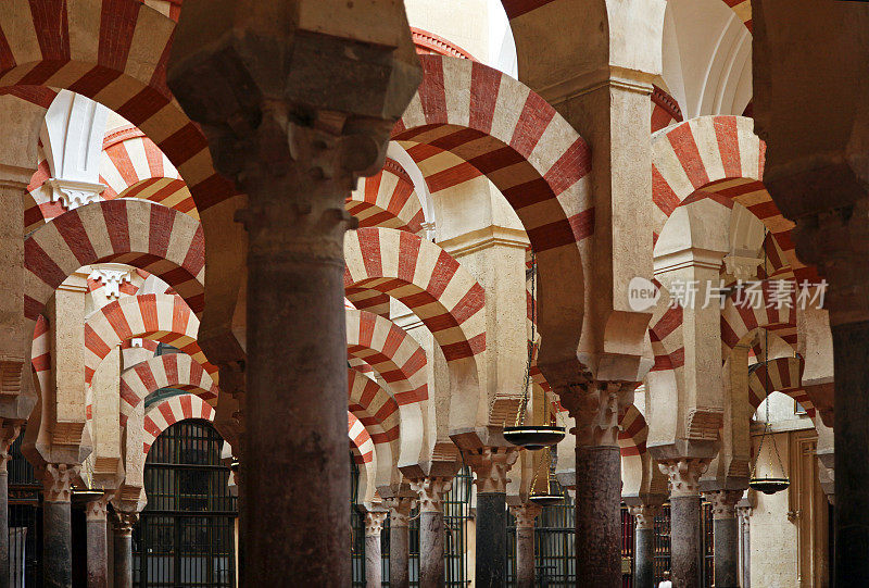 科尔多瓦的Mezquita清真寺拱门