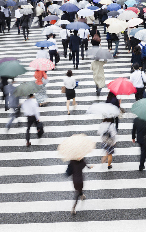 多雨的上班族