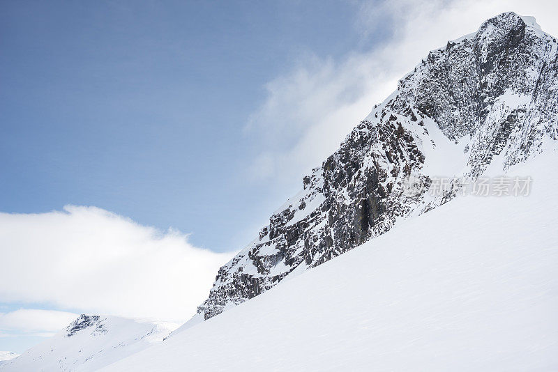 在挪威Jotunheimen的Uranostinden山顶