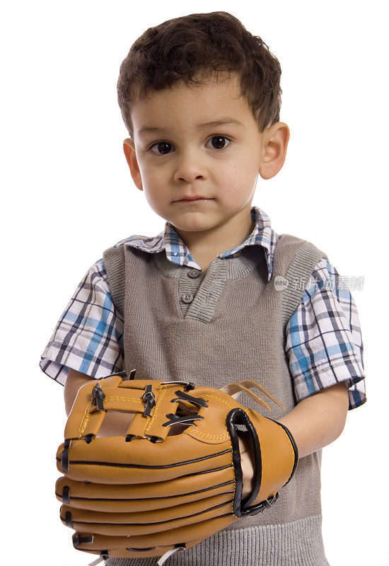 小男孩棒球