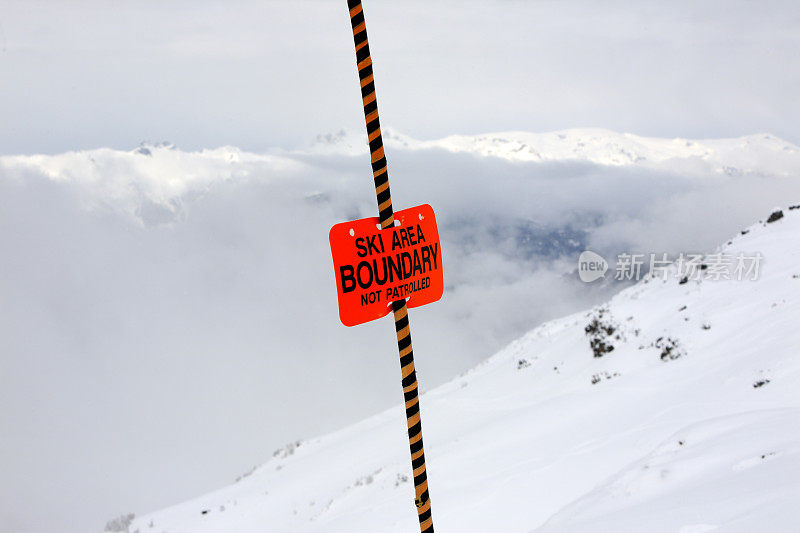 滑雪区边界