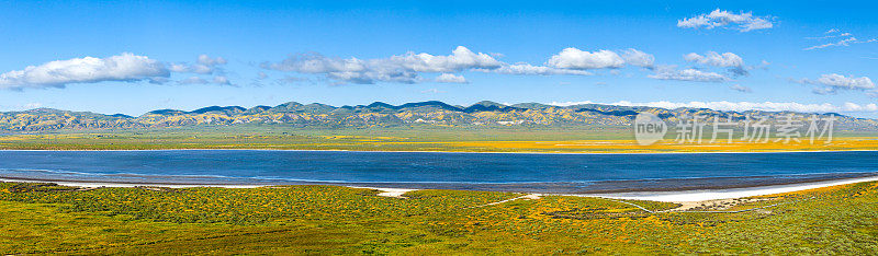 苏打湖和卡里佐平原国家纪念碑全景