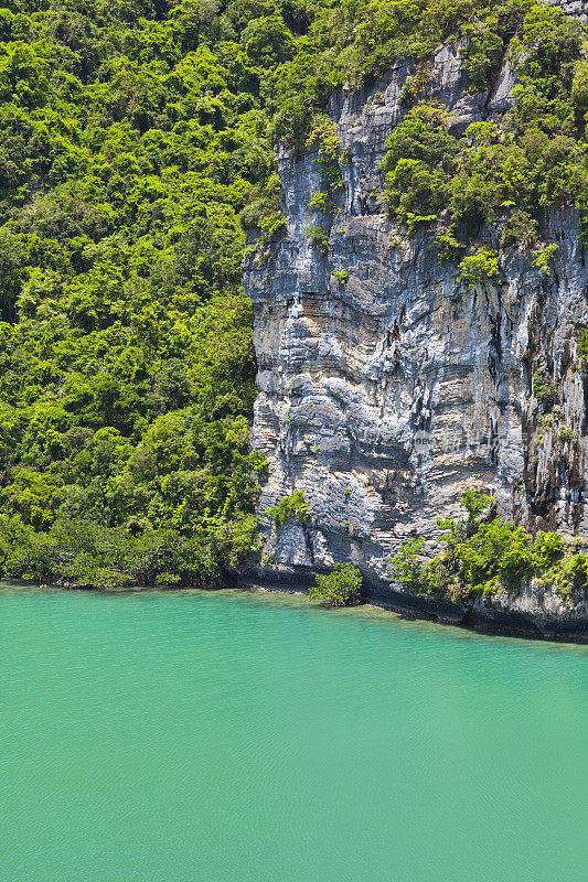 绿色泻湖，昂通海洋公园，泰国