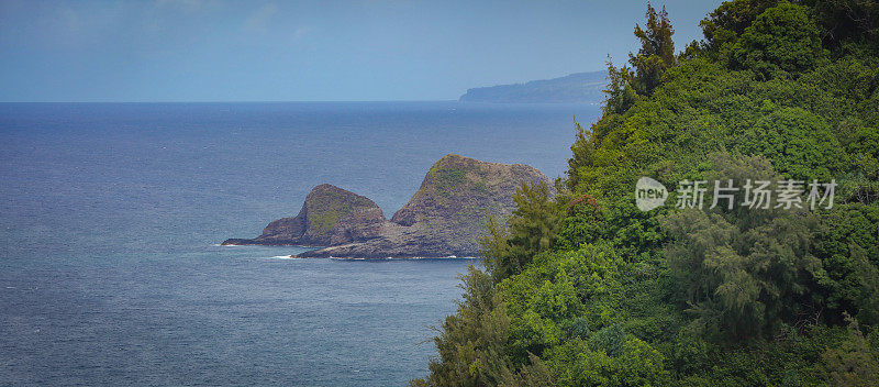 夏威夷大岛鸟瞰Polol山谷