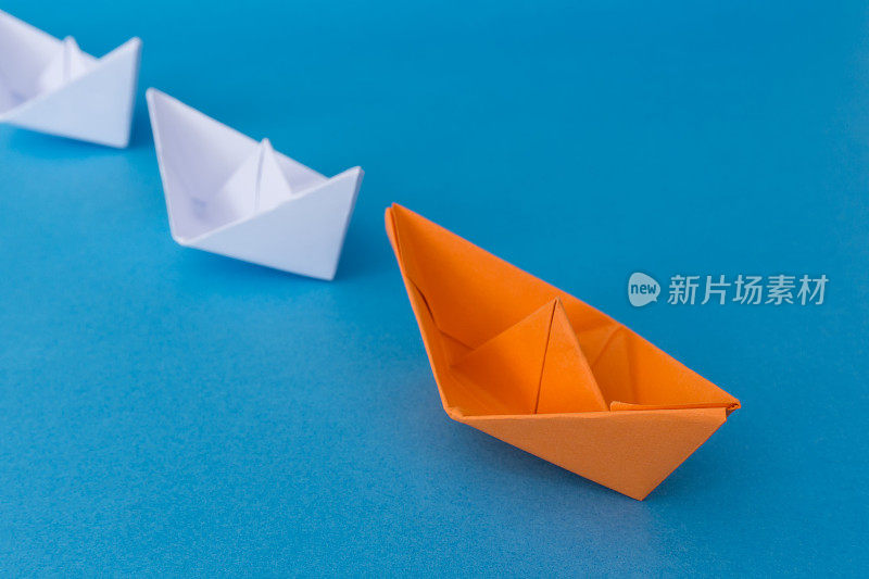 纸船-领导概念