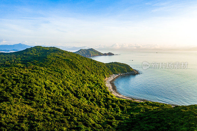 鸟瞰位于西贡的塔门或草岛海景