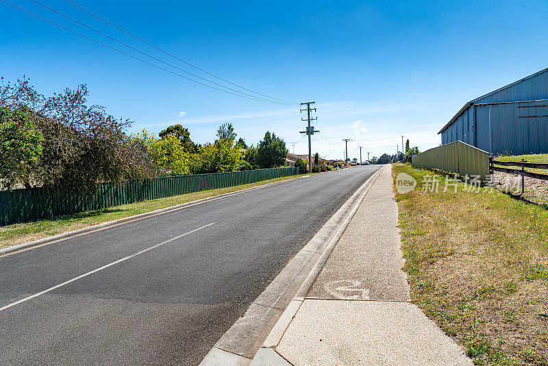 澳大利亚塔斯马尼亚州谢菲尔德镇的街景