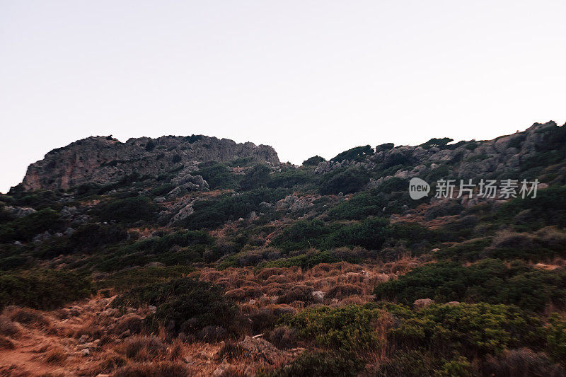 风景摄影，Faliraki摄影。希腊旅游，希腊旅游理念。多德卡尼斯群岛罗德岛的美丽自然风光