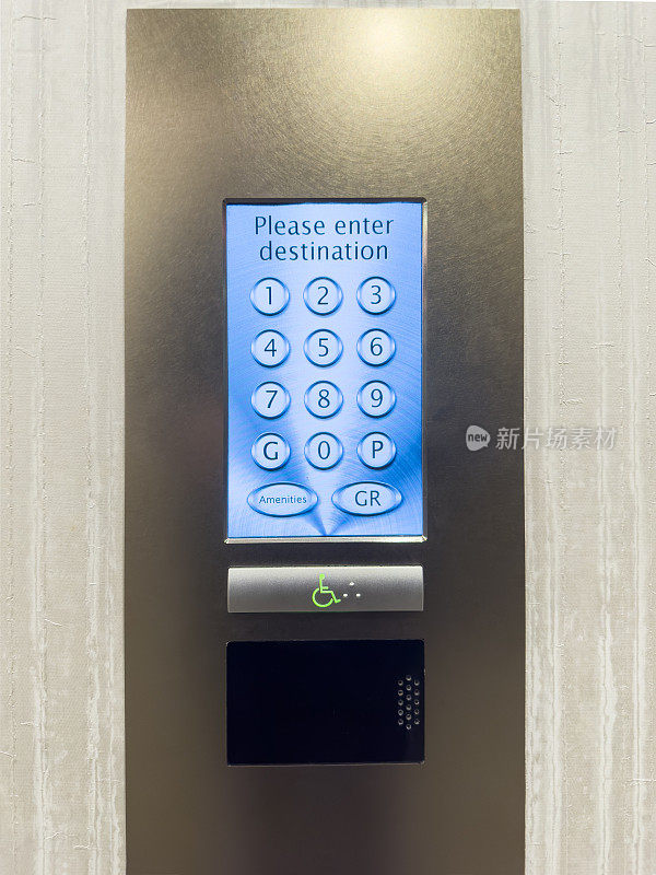 数字电梯按钮屏幕