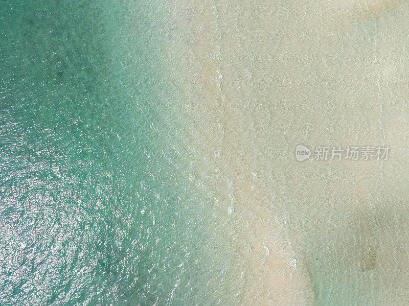 摘要航拍的Sao海滩，富国岛