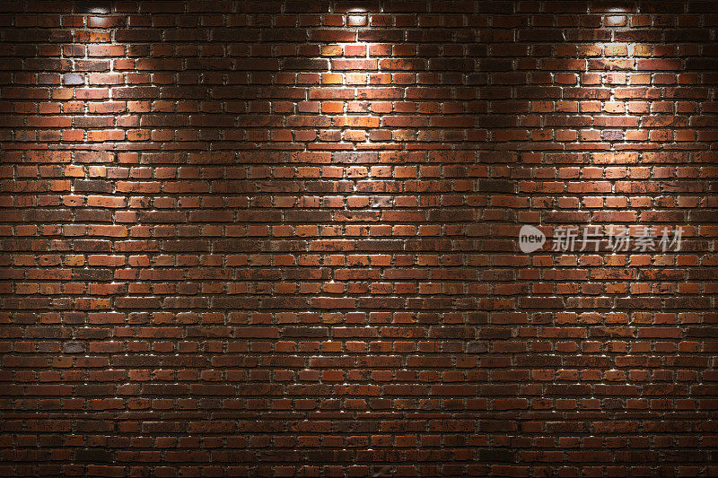 发光的砖墙