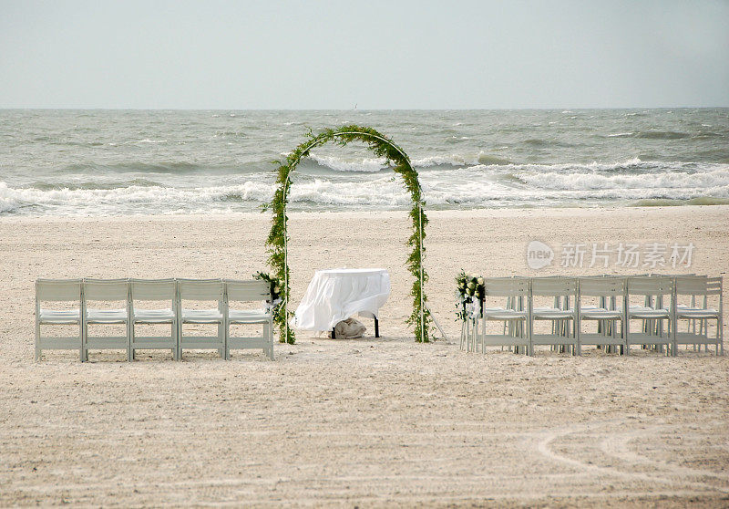 海滩婚礼准备工作