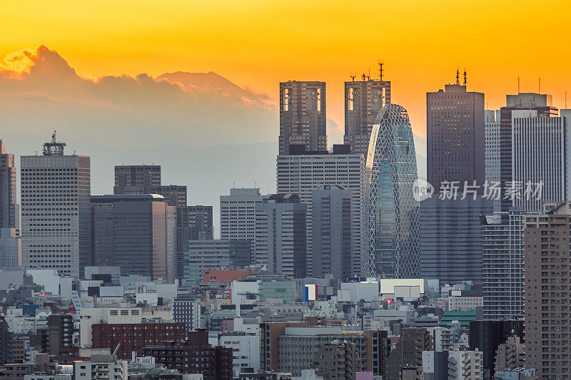 东京新宿和富士