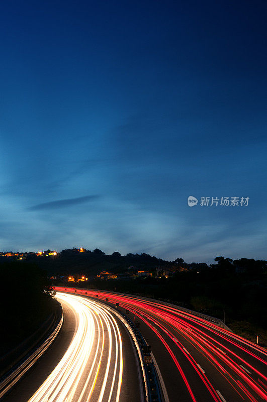 夜间高速公路，交通