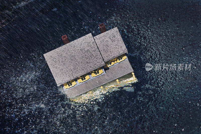 房屋保险-洪水和恶劣天气摧毁房屋