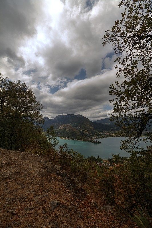 法国安纳西湖的风景。