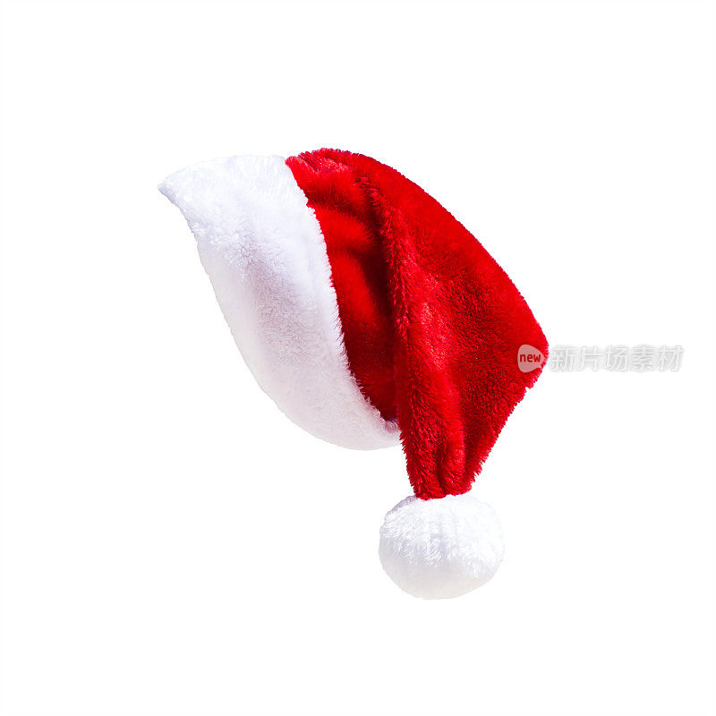 白色的圣诞老人的帽子