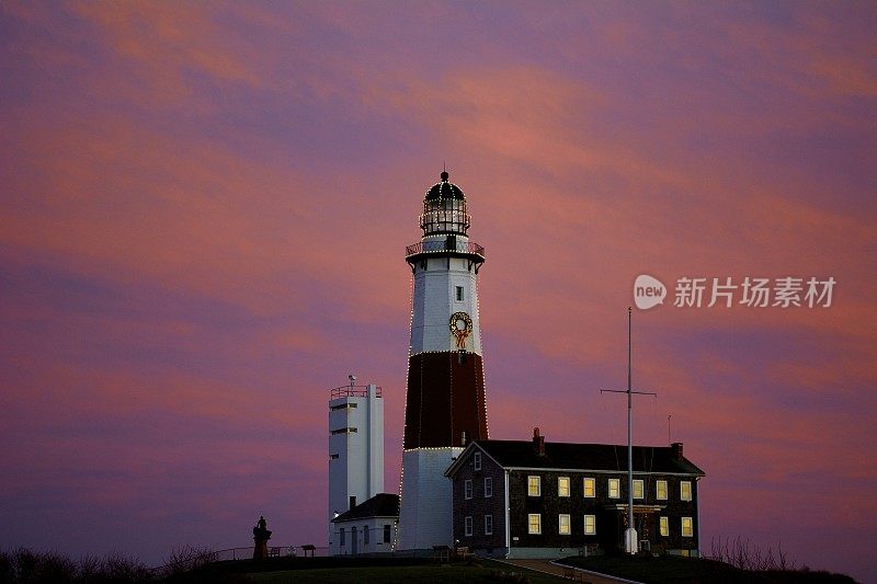 蒙托克灯塔日落