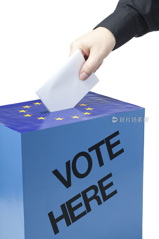 欧盟投票箱里的选票
