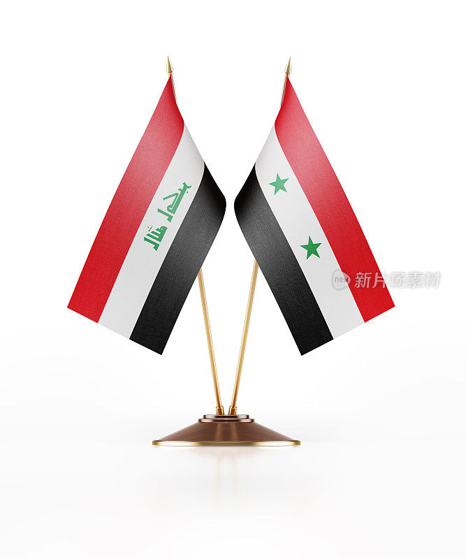 伊拉克和叙利亚的微型国旗