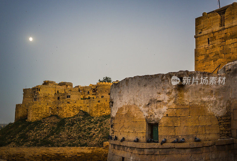 印度拉贾斯坦邦的Jaisalmer堡