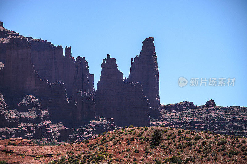 城堡山谷,犹他州。