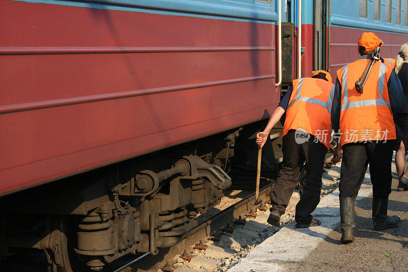 西伯利亚大铁路工人