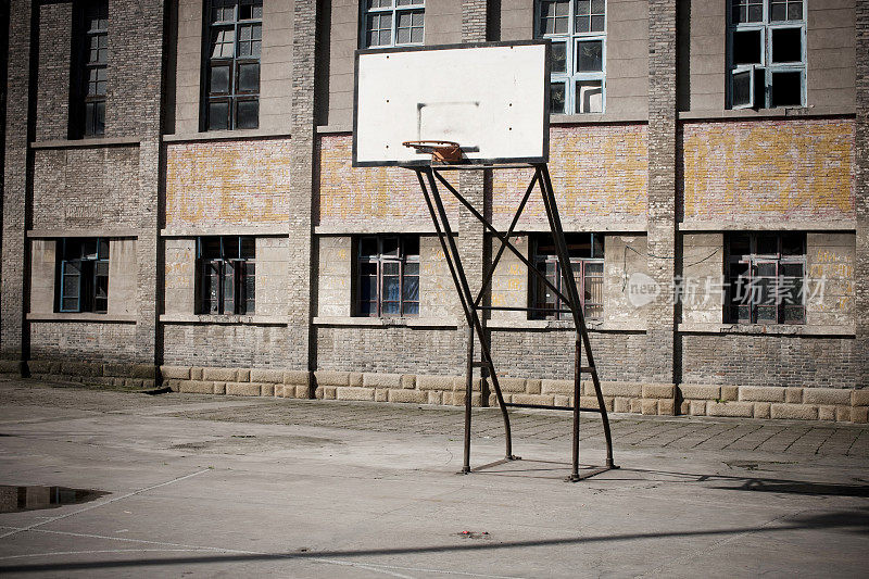 中国篮球场上