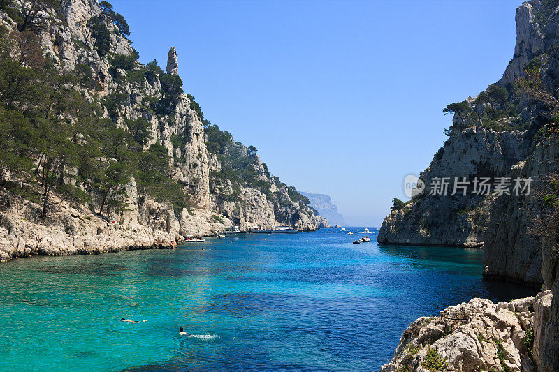 法国里维埃拉的Calanques