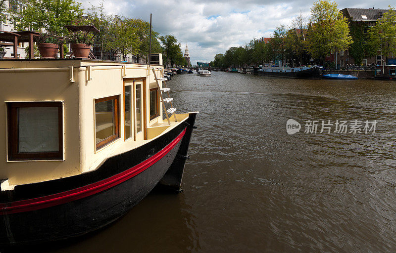 游艇在阿姆斯特丹