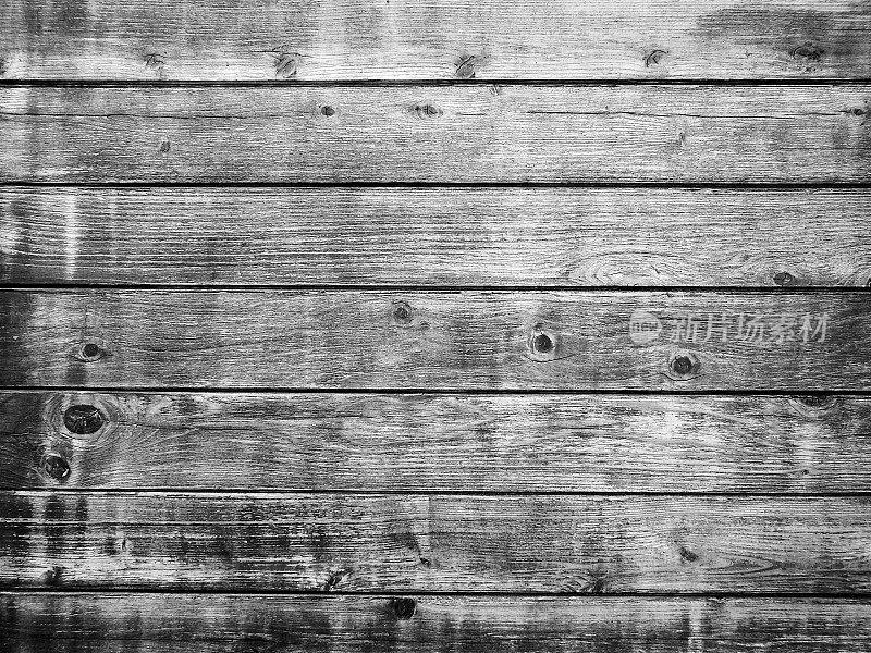 乡村自然木纹板抽象背景黑白