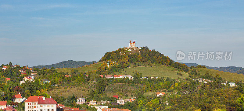 斯洛伐克的斯提亚夫尼察小镇景观。