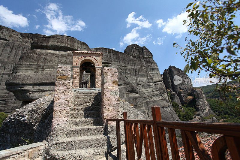 希腊Meteora修道院入口