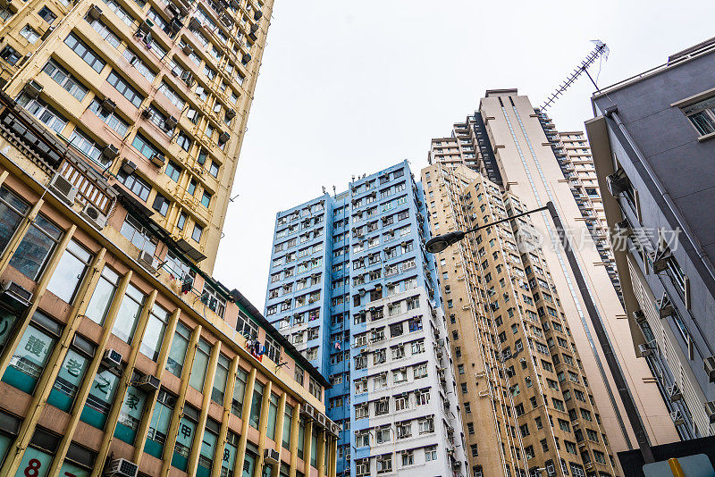 香港拥挤的房屋