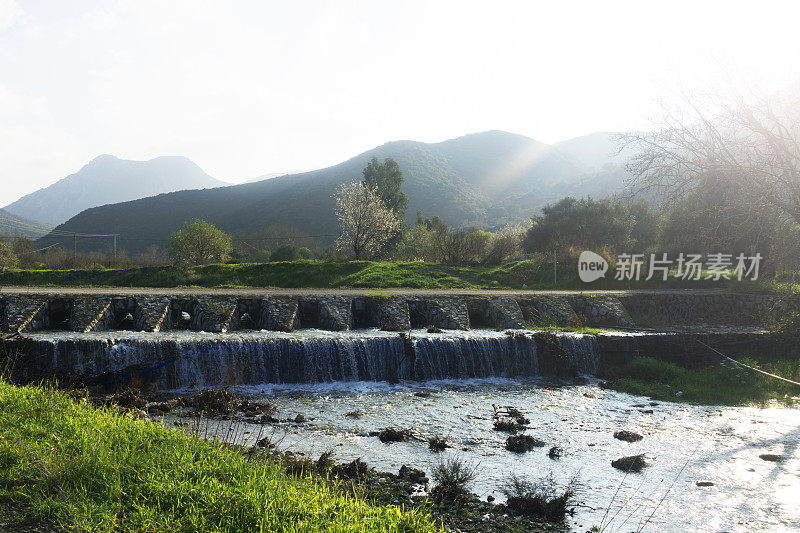 水流，大坝瀑布