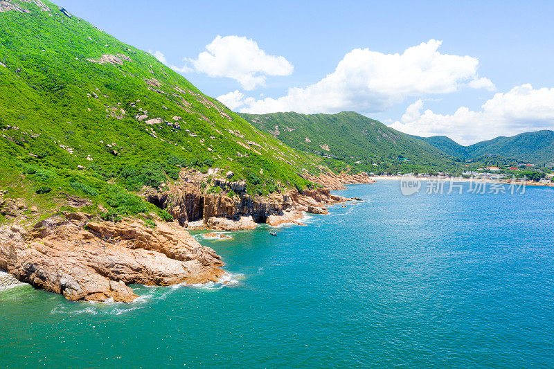 香港鹤咀地区的海景