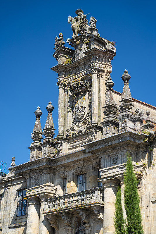 西班牙加利西亚圣地亚哥德孔波斯特拉的圣马蒂诺皮纳里奥修道院。