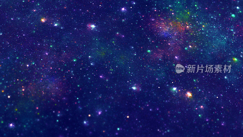 星系星云外太空星空五彩缤纷抽象星场图案未来背景银河星爆纹理分形美术