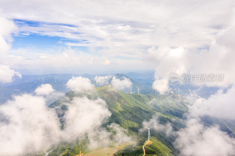 云海的航空摄影