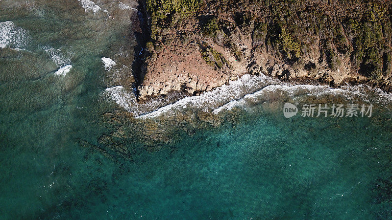 蓝绿色的爱琴海海岸，marmaris