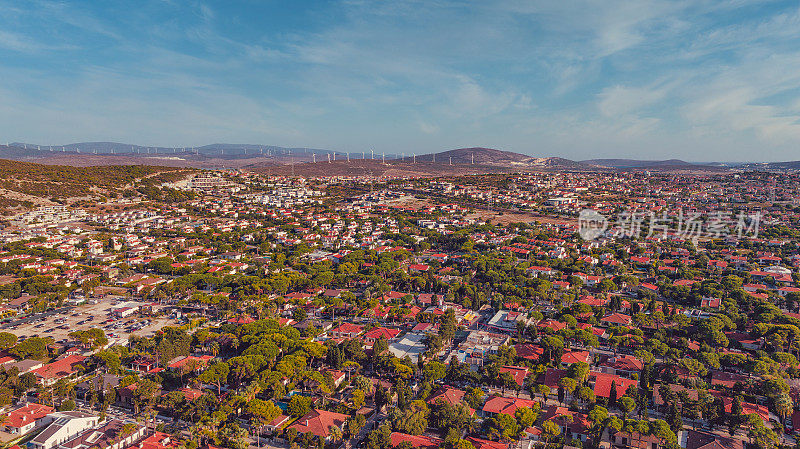 Cesme房屋鸟瞰图，İzmir