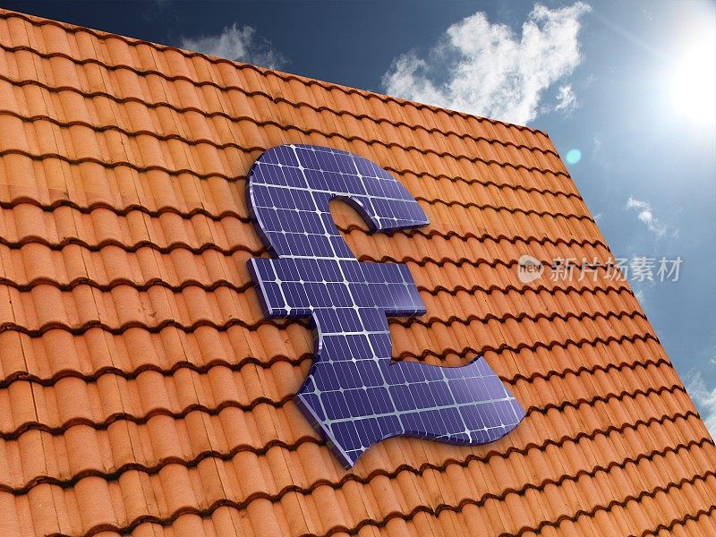 太阳能电池板可再生能源节省投资资金磅