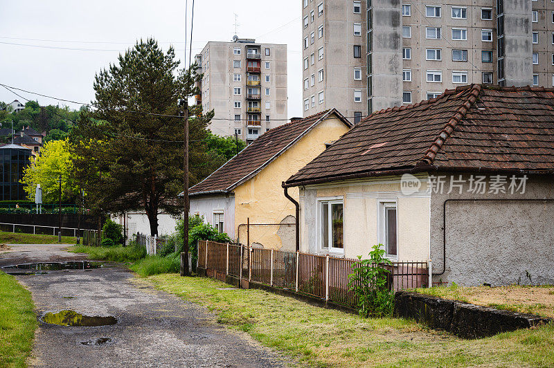 住宅区旧欧式公寓建筑