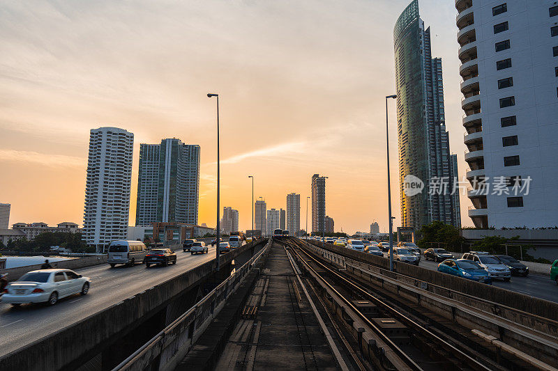 曼谷市景和BTS线路