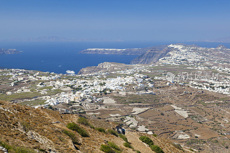 圣托里尼岛火山口