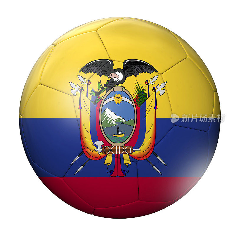 厄瓜多尔国旗足球