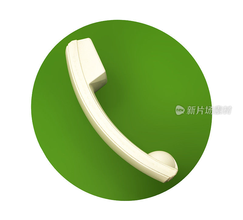 白色手机耳廓绿色圈呼叫whatsapp
