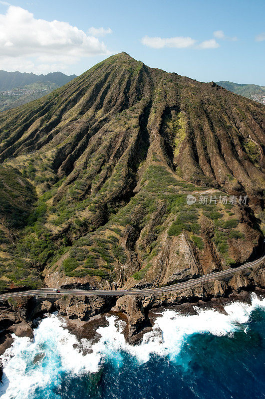 檀香山美丽的可可头火山口